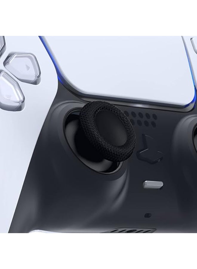 eXtremeRate زوجان من عصي التحكم البديلة السوداء من إكستريم ريت لأجهزة تحكم PS5 و PS4، مصنوعة من مادة ABS، عصا تحكم تناظرية قابلة للتخصيص - Image 4
